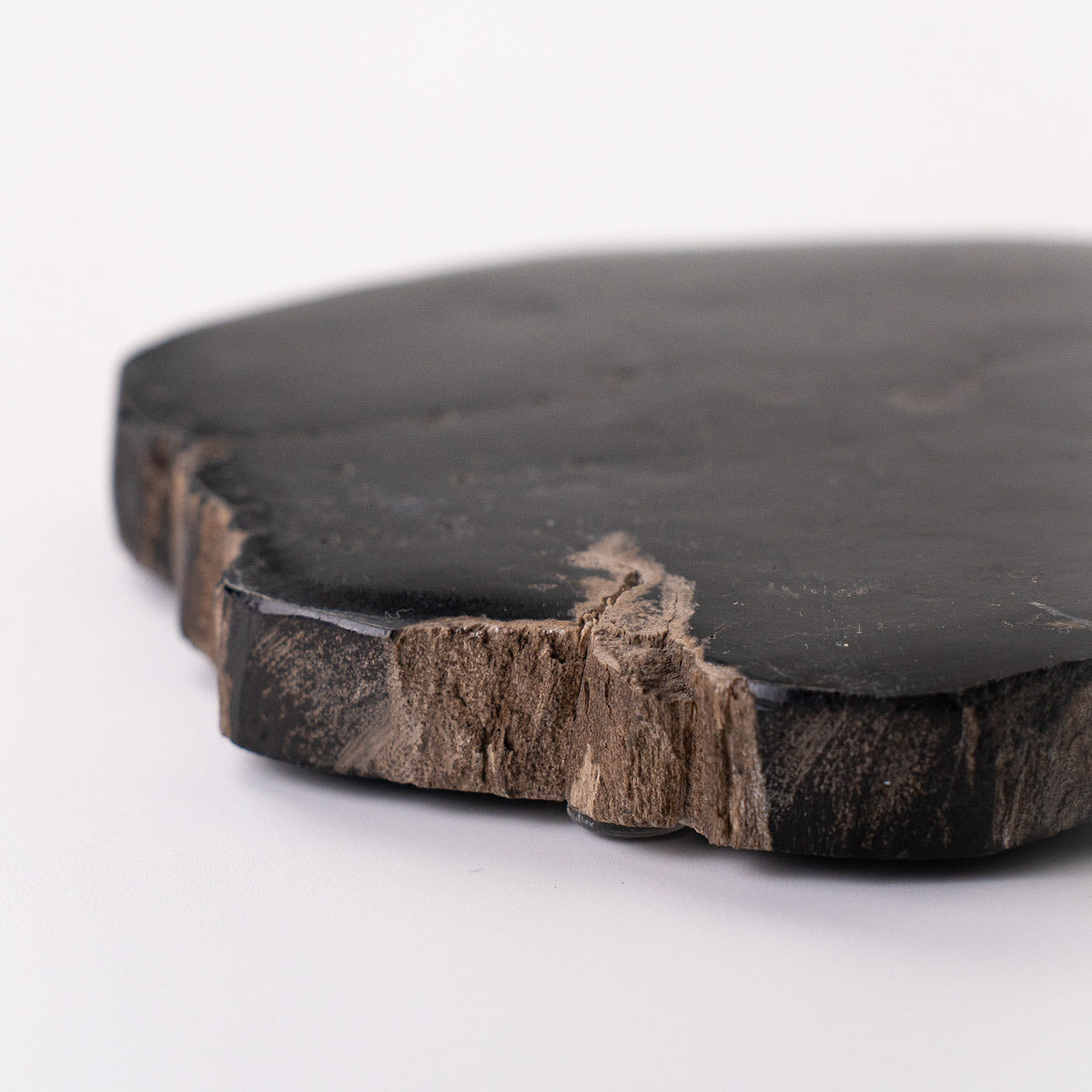 【個体で選べる】 amabro WOOD COASTER Black 珪化木