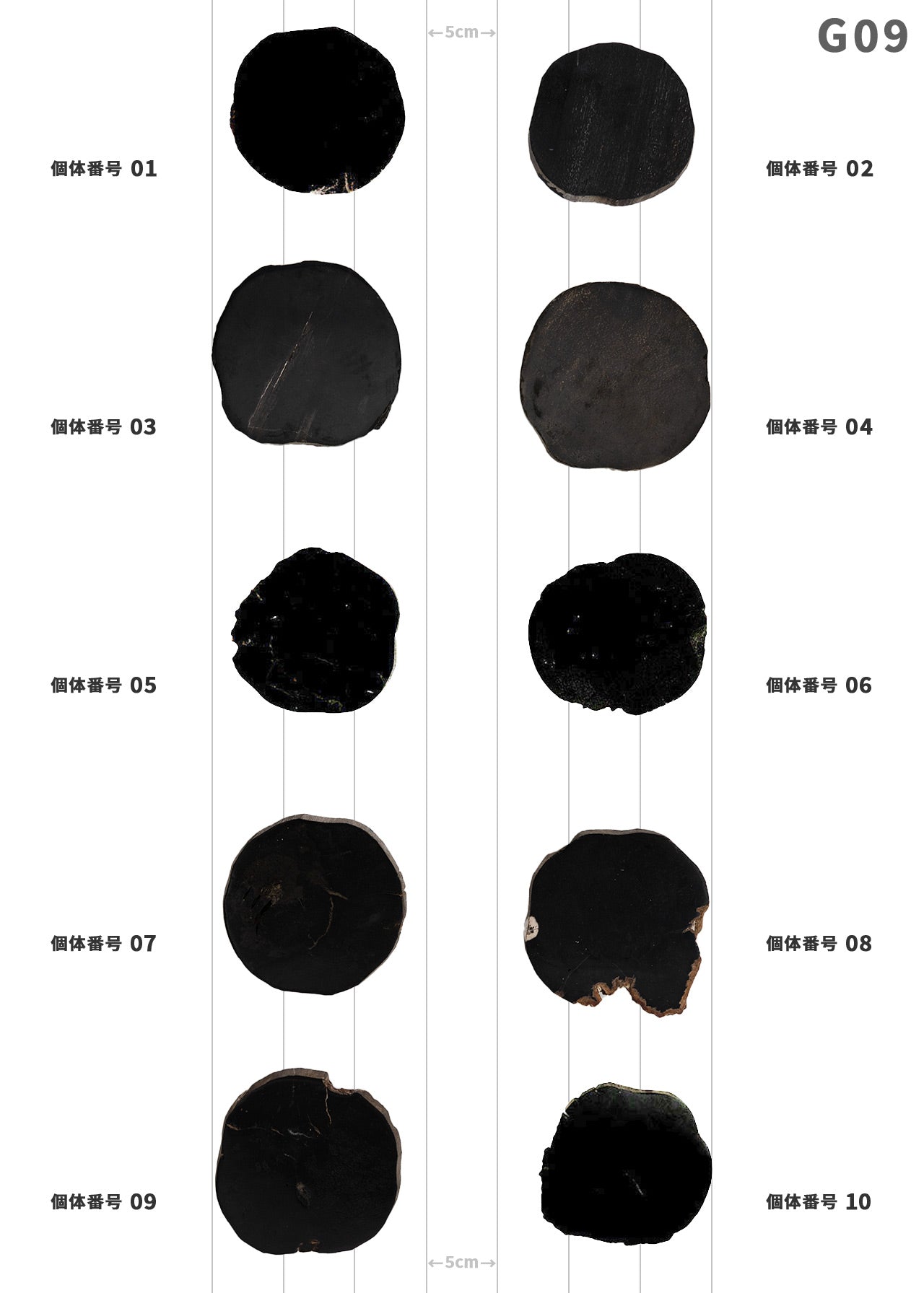 【個体で選べる】 amabro WOOD COASTER Black 珪化木