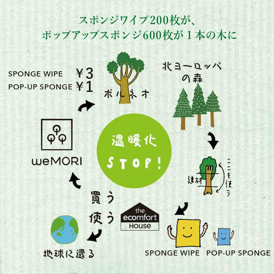 ムーミン スポンジワイプ Sサイズ