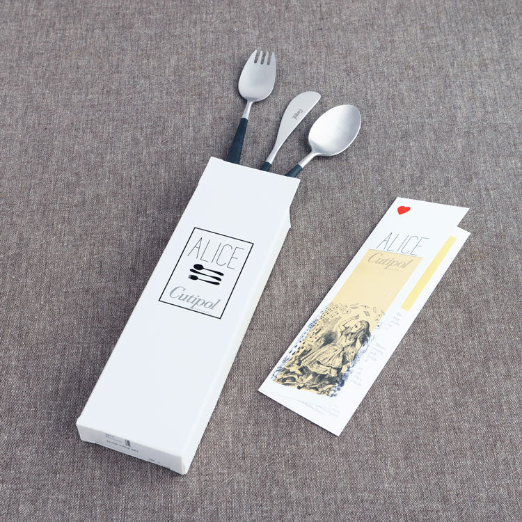 【正規取扱店】 クチポール ALICE /アリス 子供用 ギフトセット ブラック シルバー