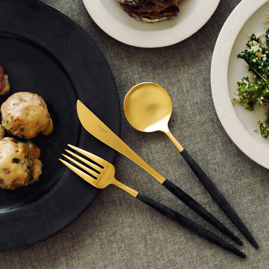 【正規取扱店】 クチポール GOA/ゴア ディナー 6本セット ブラック ゴールド