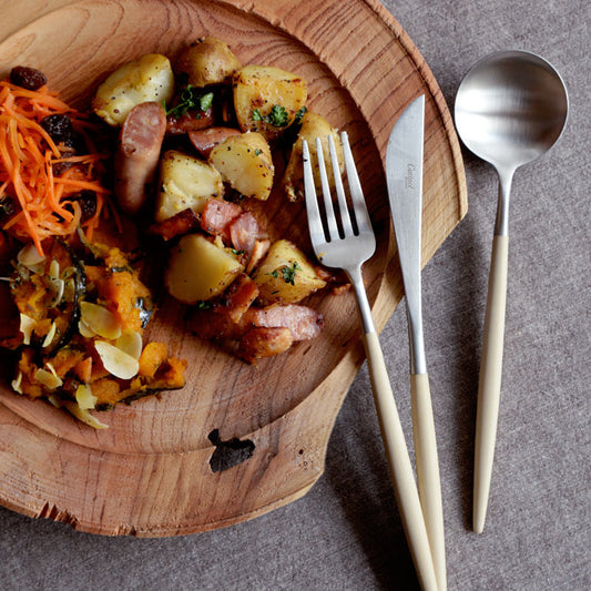 【正規取扱店】 クチポール GOA/ゴア ディナー 6本セット アイボリー シルバー