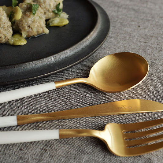 【正規取扱店】 クチポール GOA/ゴア ディナー 6本セット ホワイト ゴールド