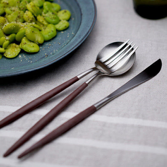 【正規取扱店】 クチポール GOA/ゴア ディナー 6本セット ブラウン シルバー