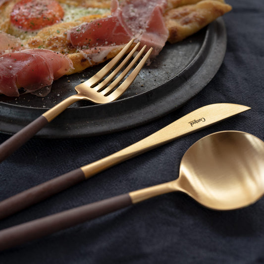 【正規取扱店】 クチポール GOA/ゴア ディナー 6本 ギフトセット ブラウン ゴールド