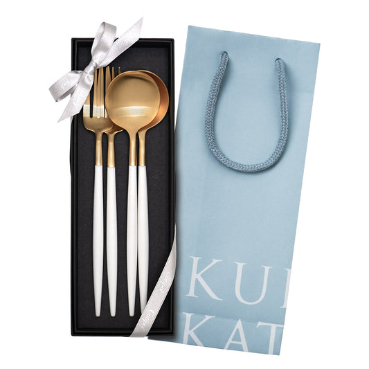 【正規取扱店】 クチポール GOA/ゴア ディナー 4本 ギフトセット ホワイト ゴールド