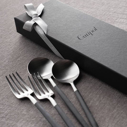 【正規取扱店】 クチポール GOA/ゴア デザート 4本 ギフトセット ウォームグレー シルバー