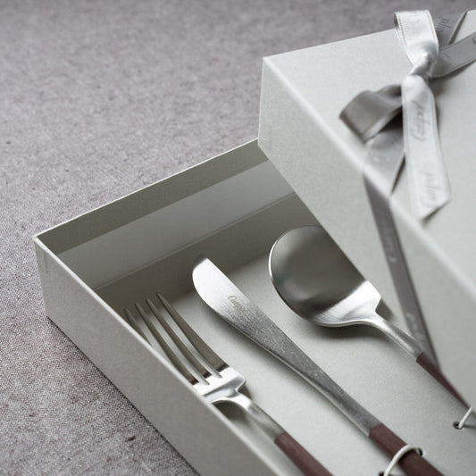 【正規取扱店】 クチポール GOA/ゴア ディナー 6本 ギフトセット ブラウン シルバー