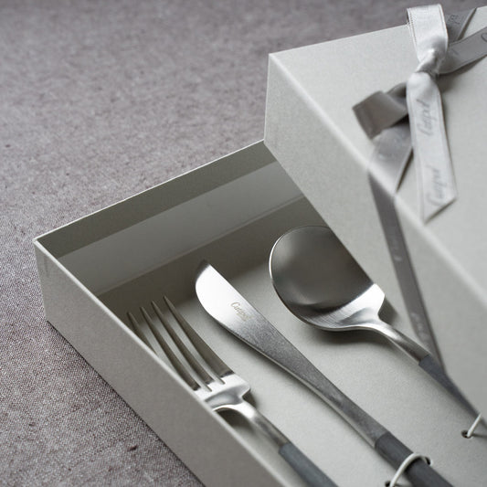 【正規取扱店】 クチポール GOA/ゴア ディナー 6本 ギフトセット グレー シルバー