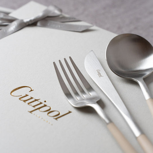 【正規取扱店】 クチポール GOA/ゴア ディナー 6本 ギフトセット アイボリー シルバー