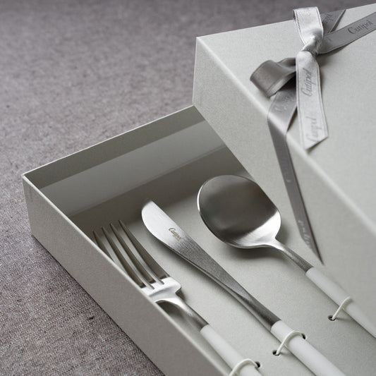 【正規取扱店】 クチポール GOA/ゴア ディナー 6本 ギフトセット ホワイト シルバー