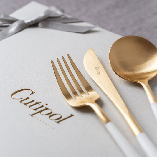 【正規取扱店】 クチポール GOA/ゴア ディナー 6本 ギフトセット ホワイト ゴールド