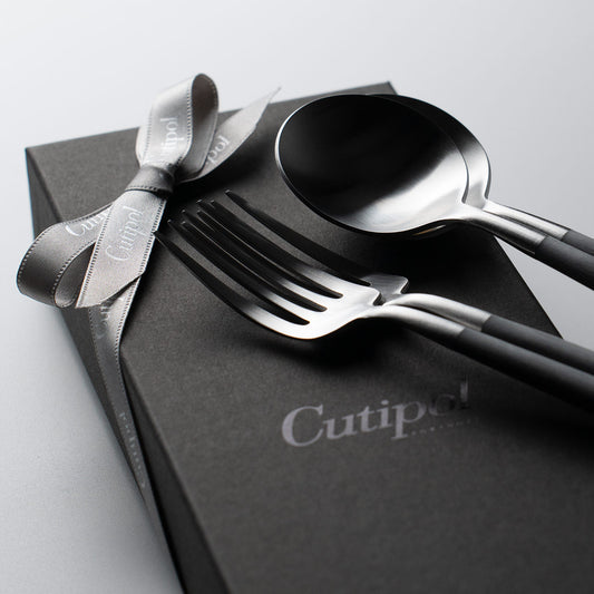 【正規取扱店】 クチポール GOA/ゴア ディナー 4本セットギフトセット ブラックシルバー 黒化粧箱