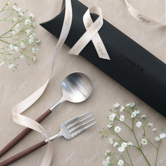 【正規取扱店】 クチポール GOA/ゴア デザート 2本 ギフトセット ブラウン シルバー ピローボックス入り