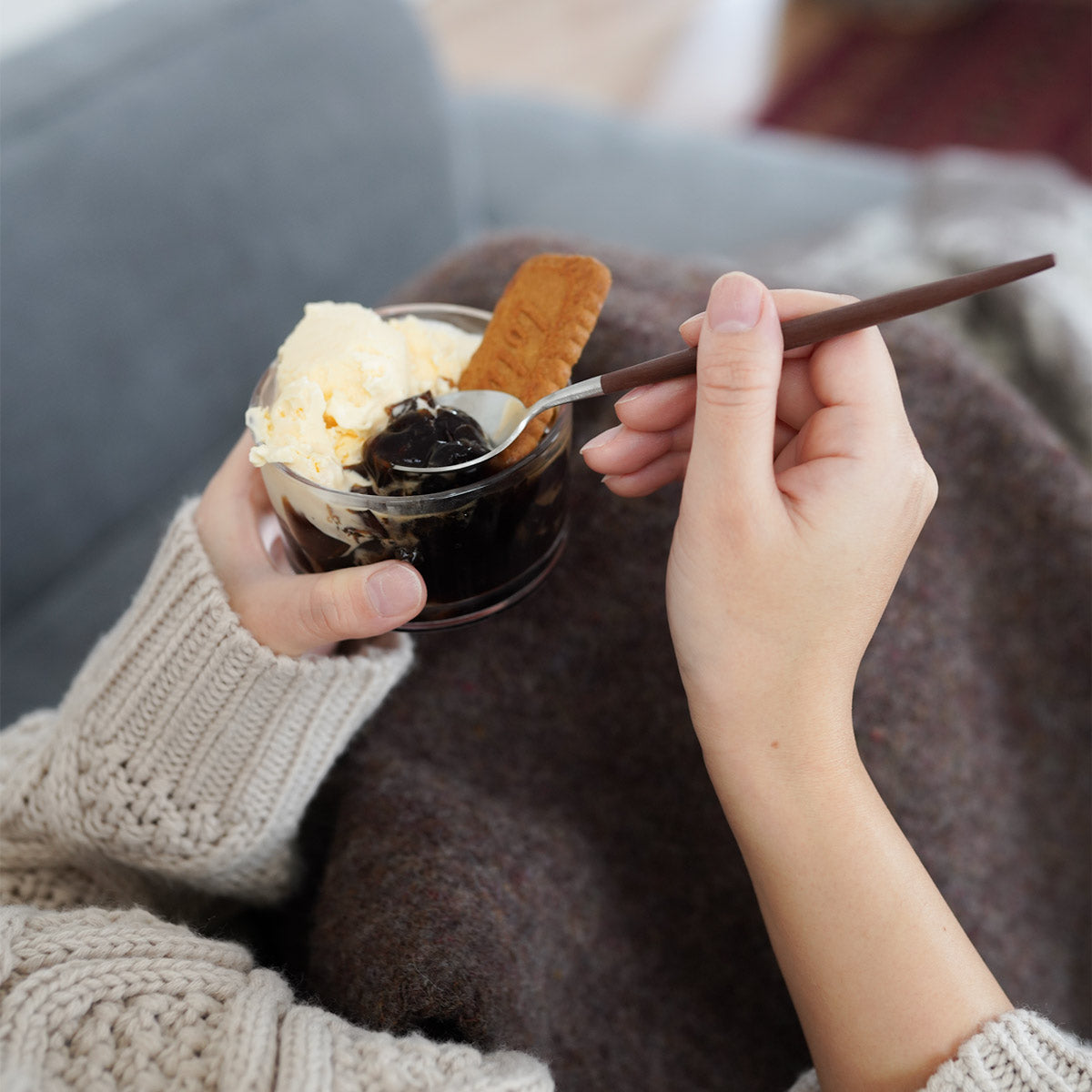 【正規取扱店】 クチポール GOA/ゴア デザート 4本 ギフトセット ブラウン シルバー