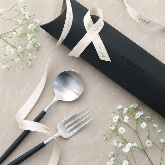 【正規取扱店】 クチポール GOA/ゴア デザート 2本 ギフトセット ブラック シルバー ピローボックス入り