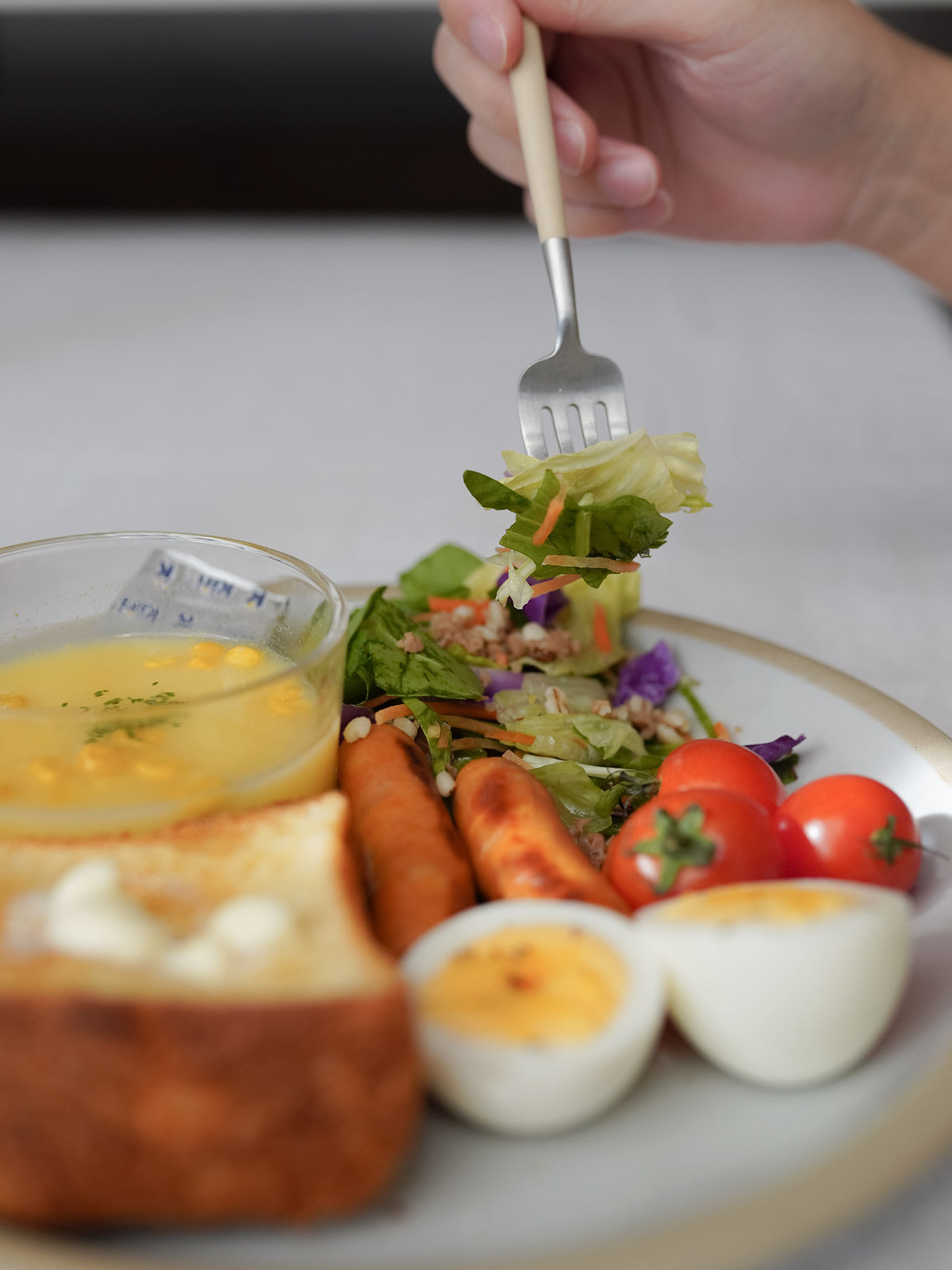 【正規取扱店】 クチポール GOA/ゴア デザート 4本 ギフトセット アイボリー シルバー