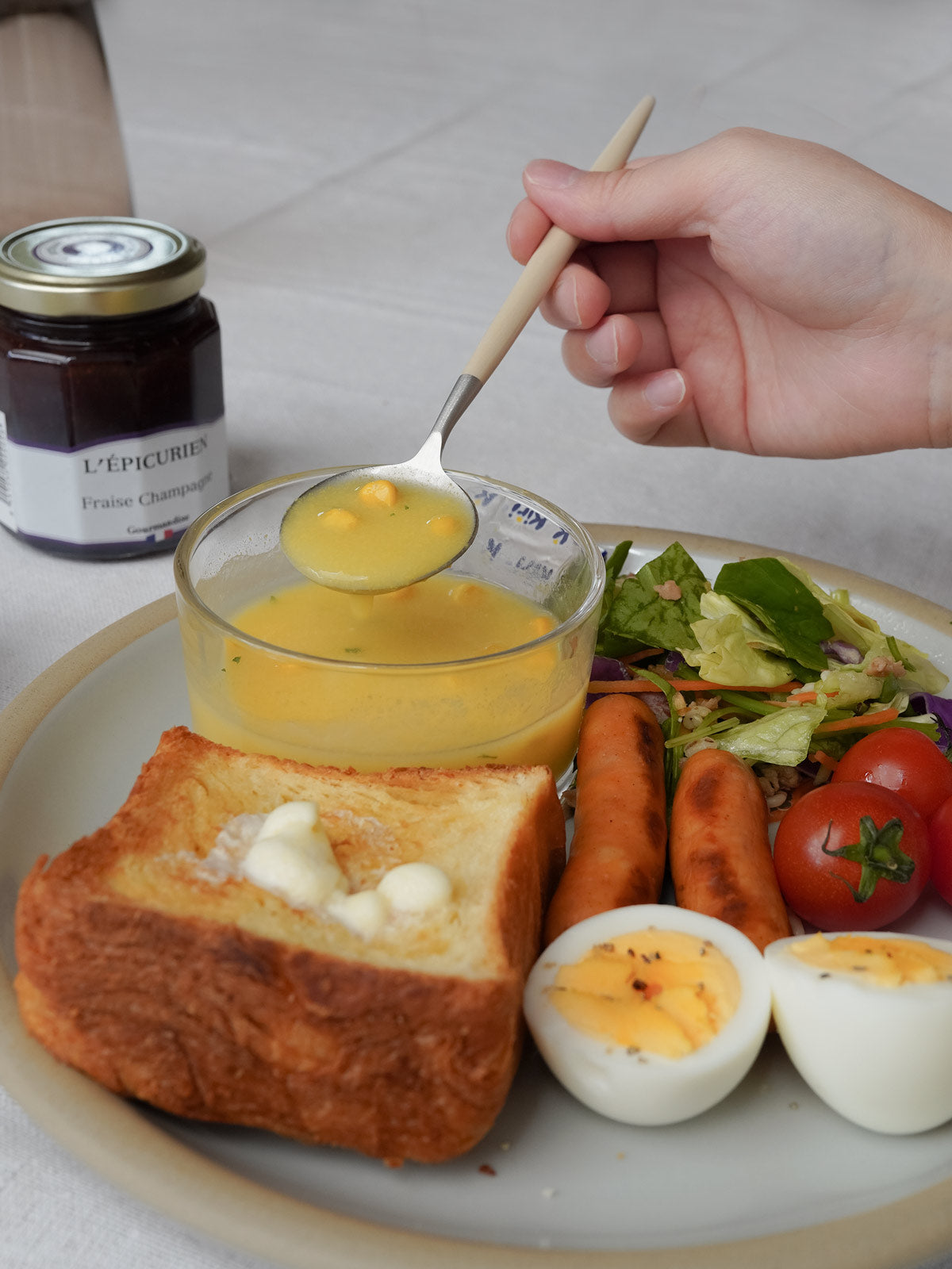 【正規取扱店】 クチポール GOA/ゴア デザート 4本 ギフトセット アイボリー シルバー