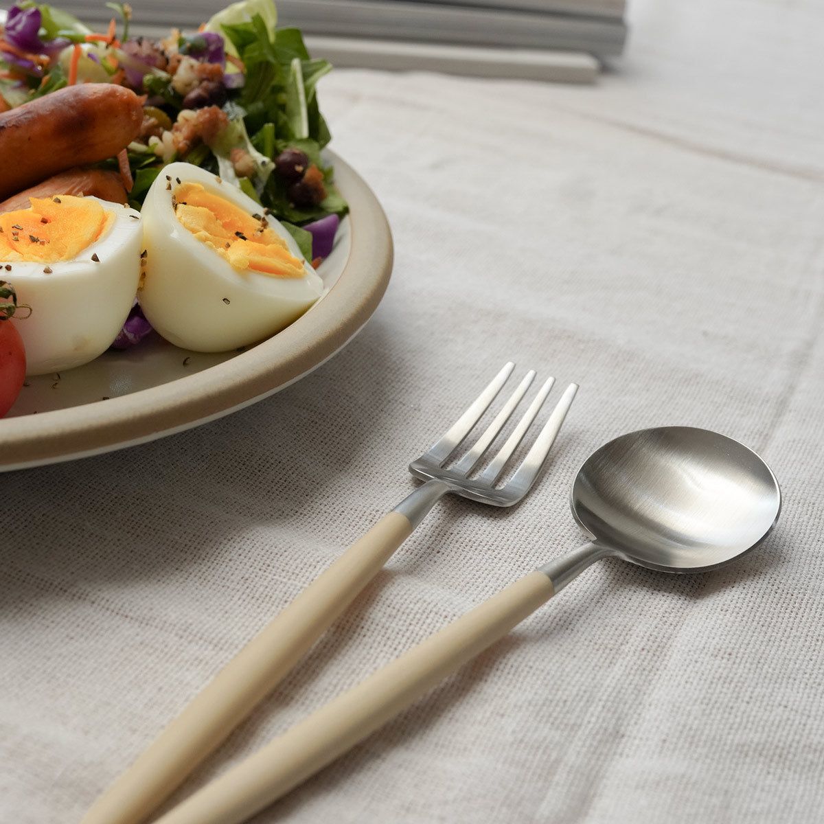 【正規取扱店】 クチポール GOA/ゴア デザート 4本 ギフトセット アイボリー シルバー