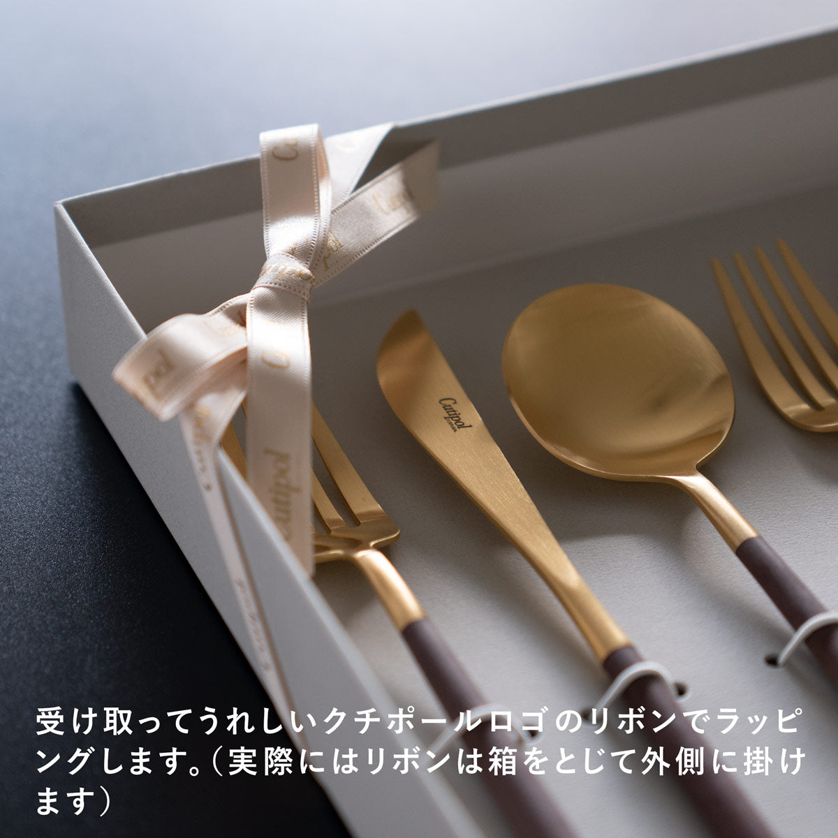 【正規取扱店】 クチポール GOA/ゴア ディナー 6本 ギフトセット ブラウン ゴールド