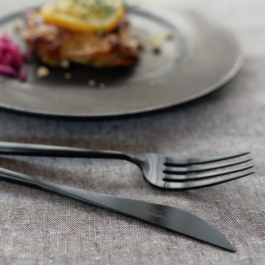 【正規取扱店】 クチポール MOON/ムーン ディナー 3本セット マットブラック