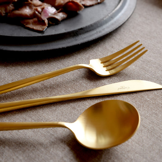 【正規取扱店】 クチポール MOON/ムーン ディナー 3本セット マットゴールド