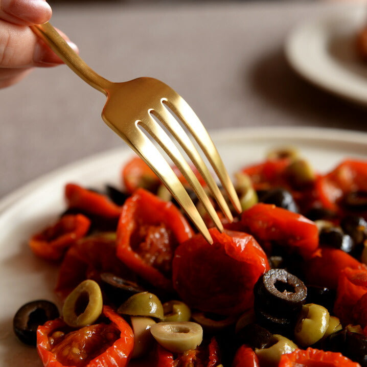 【正規取扱店】 クチポール MOON/ムーン ディナー 4本 ギフトセット マットゴールド