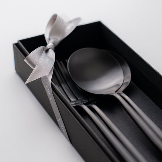 【正規取扱店】 クチポール MOON/ムーン ディナー 4本 ギフトセット マットブラック