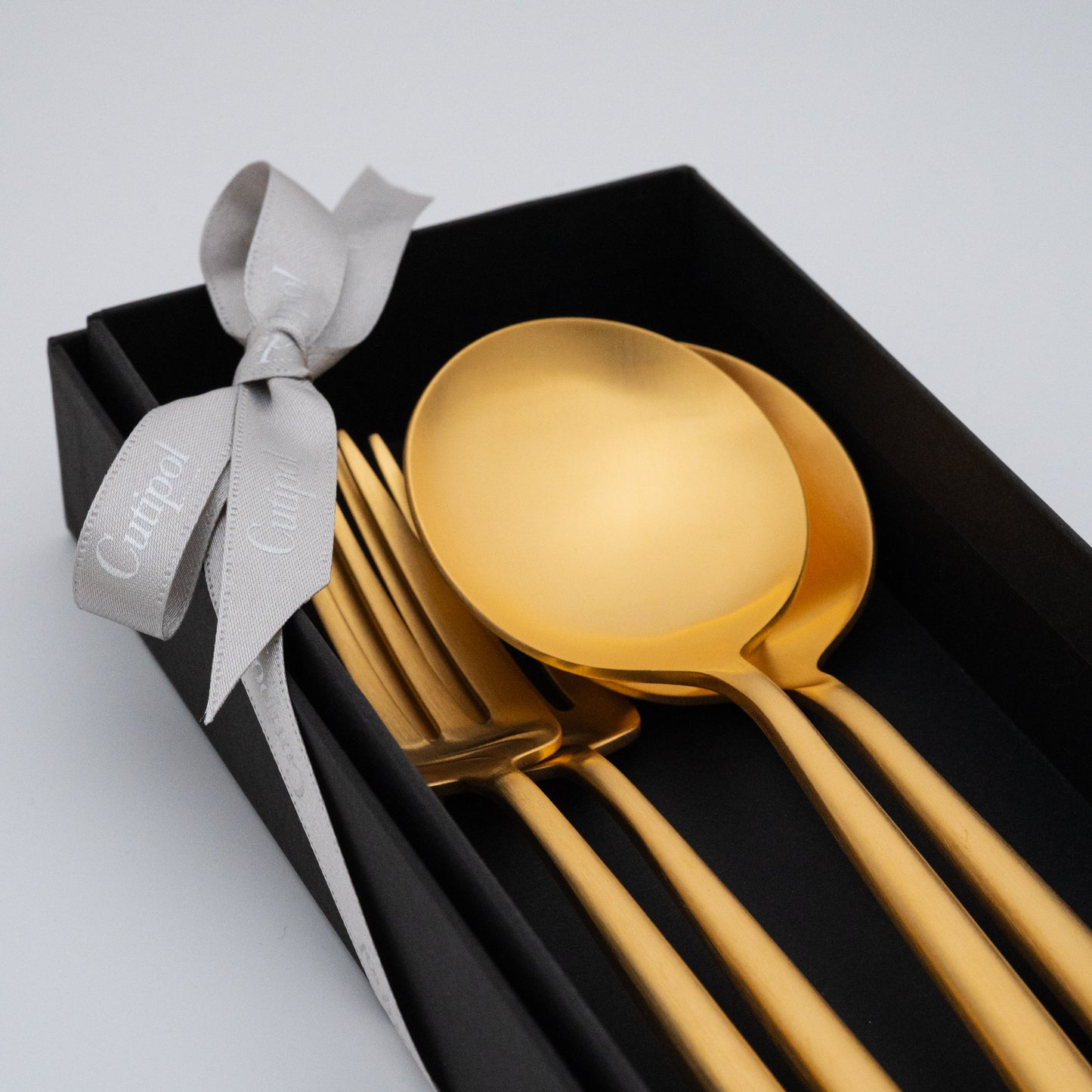 【正規取扱店】 クチポール MOON/ムーン ディナー 4本 ギフトセット マットゴールド