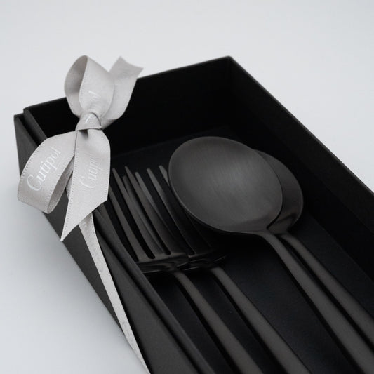 【正規取扱店】 クチポール MOON/ムーン デザート 4本 ギフトセット マットブラック 黒化粧箱