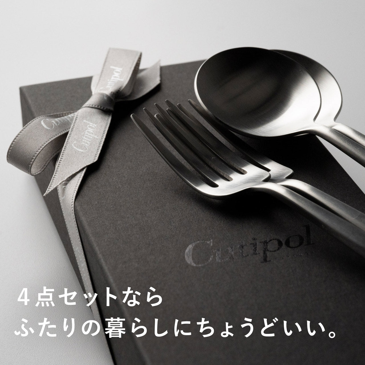 【正規取扱店】 クチポール MOON/ムーン デザート 4本 ギフトセット マットシルバー