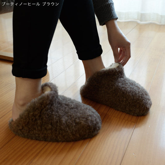 【販売終了在庫限りの値下げ】 コールドブレーカー ブーティ ノーヒール 8色 ウール100% ルームシューズ COLDBREAKER