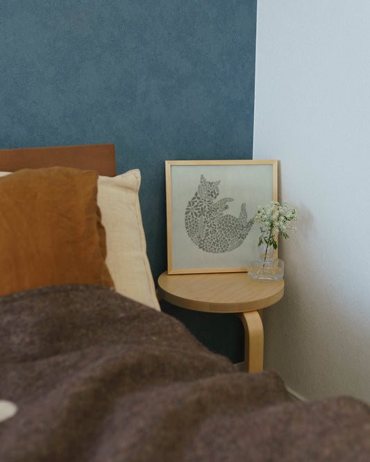 ねこくら×sotlight Fluffy CAT ポスター + フレーム 30 Curled up まる