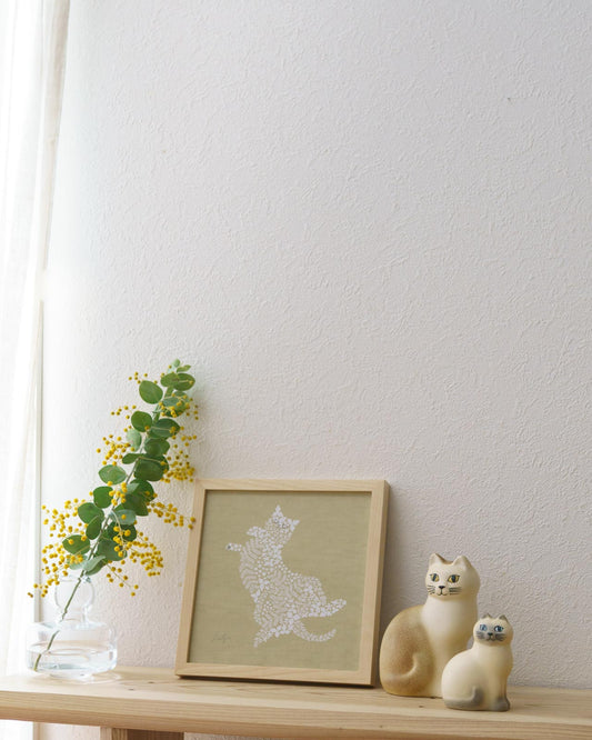 ねこくら×sotlight Fluffy CAT ポスター + フレーム 20 Tummy up ヘソ天