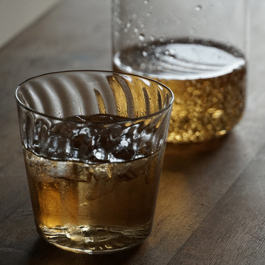 【個体で選べる】境田亜希 はなかげ グラス 80mm 透明