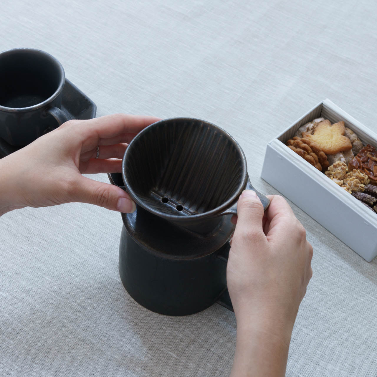 【個体が選べる】Ancient Pottery ドリッパー ブラス 美濃焼