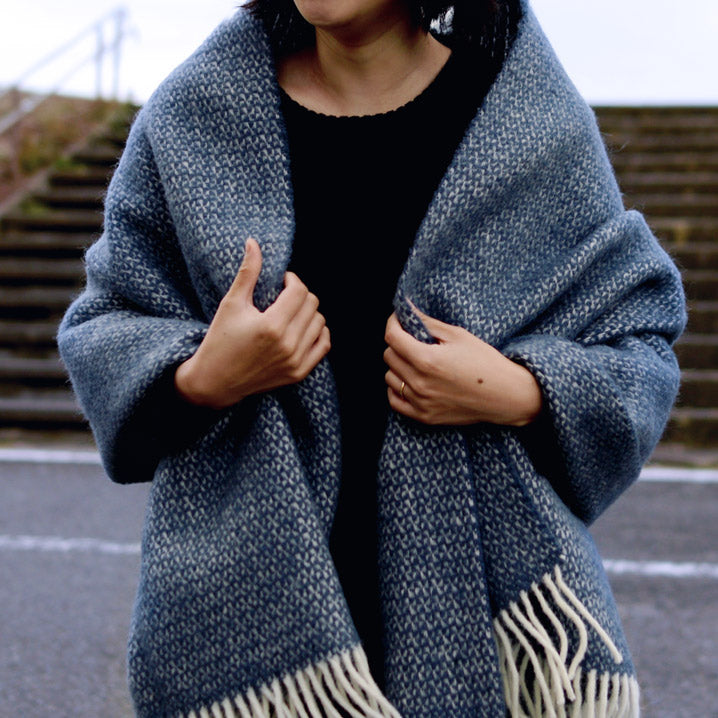 ツイードミル ストール ブランケット illusion 70x183cm キルトピン付き TWEEDMILL