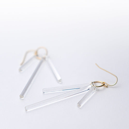 【リボンラッピング済み】HARIO lwf カナデ ピアス イヤリング ハリオランプワークファクトリー