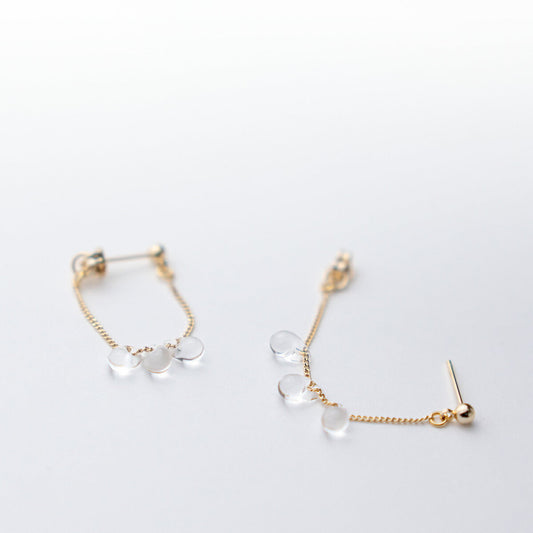 【リボンラッピング済み】HARIO lwf リトルティアーズ ピアス イヤリング ハリオランプワークファクトリー