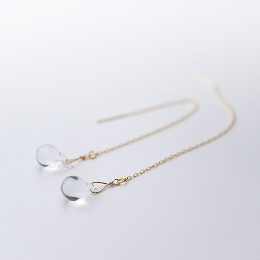 【リボンラッピング済み】HARIO lwf ティアーズ ピアス イヤリング ハリオランプワークファクトリー