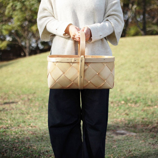 ラトビア パインのスポーンコリバスケット L PinumuPasaule