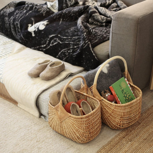 ラトビア マッシュルームバスケット L Pinumu Pasaule