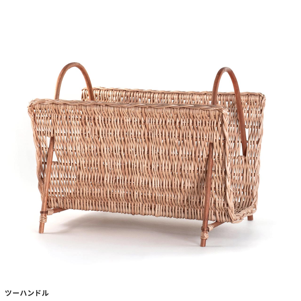 【選べる2タイプ】ラトビア 柳のマガジンバスケット PinumuPasaule