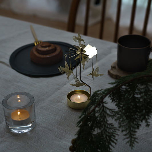 Pluto Produkter ロータリーキャンドルホルダー ハミングバード ゴールド