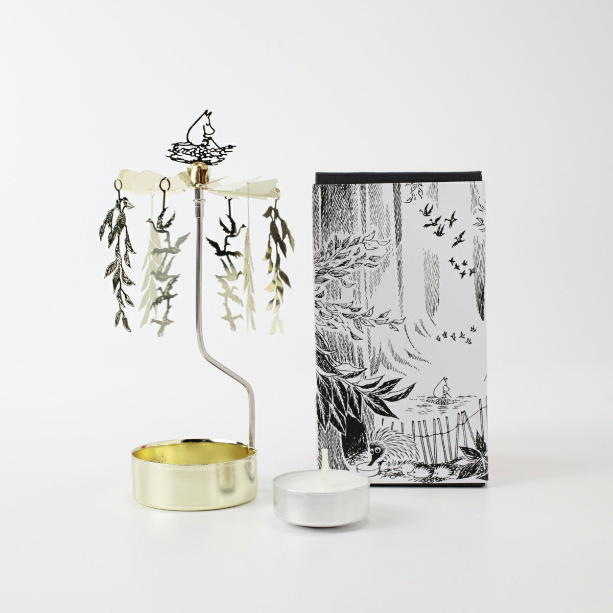 Pluto Produkter ロータリーキャンドルホルダー ムーミン ゴールド