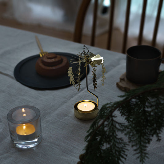 Pluto Produkter ロータリーキャンドルホルダー ムーミン ゴールド