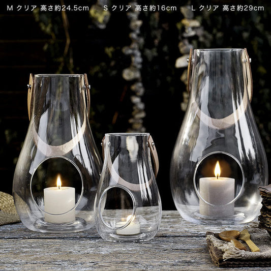 ホルムガード ランタン Design with light M クリア Holmegaard