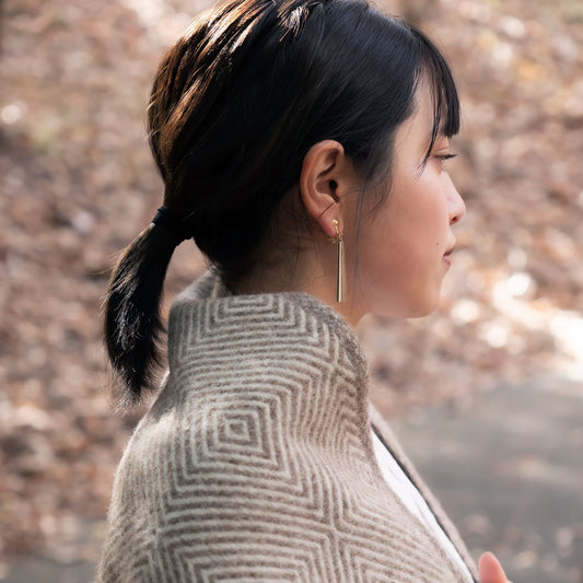 【リボンラッピング】Kito 木製アクセサリー プリズム