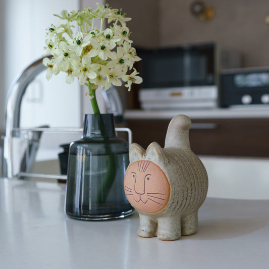 【個体で選べる】Lisa Larson リサラーソン dieci ディエチキャット グレー 正規品