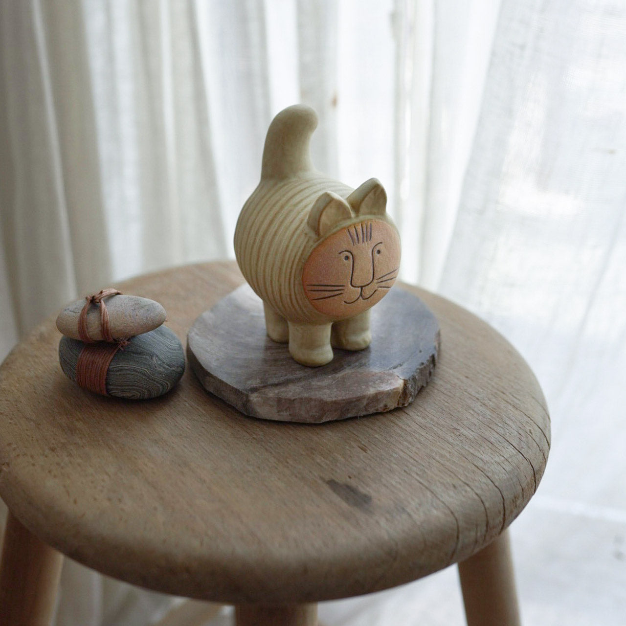 【個体で選べる】Lisa Larson リサラーソン dieci ディエチキャット アイボリー 正規品
